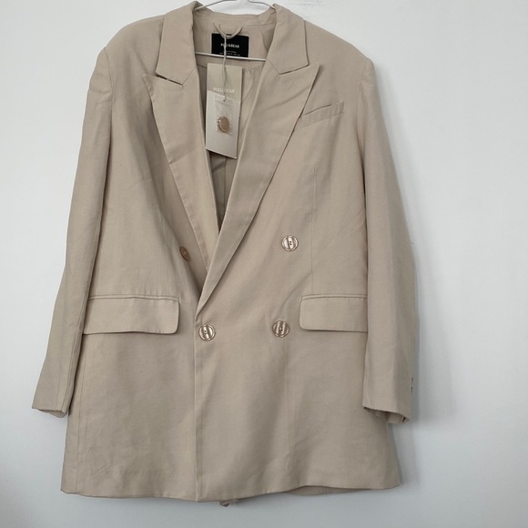 Pull&Bear double breasted Beige blazer (NWT) - Picture 4 of 14